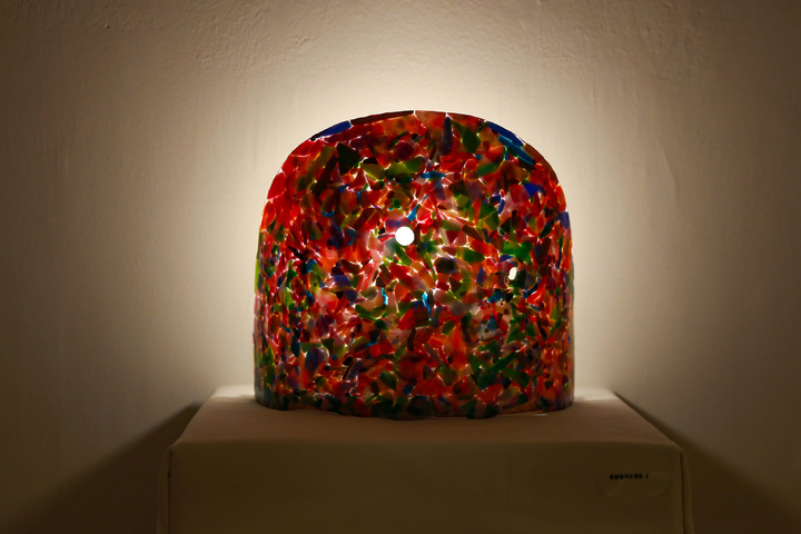 원동수 신부의 ‘Glass Fusing’ 展 작품 중 ‘노을빛 장식등’